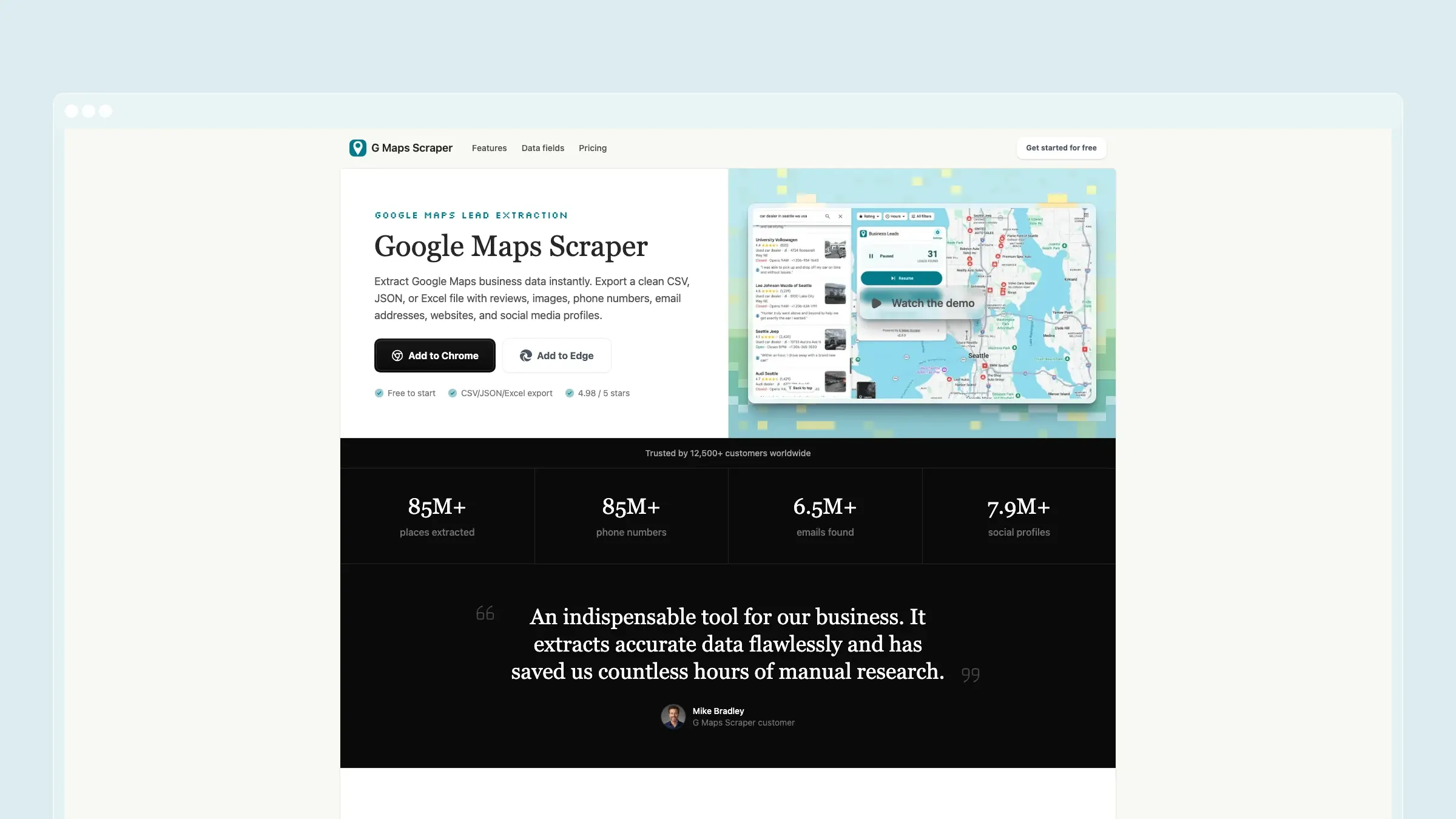 G Maps Scraper